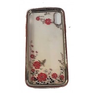 Capa With Flower Design Apple Iphone X Pink